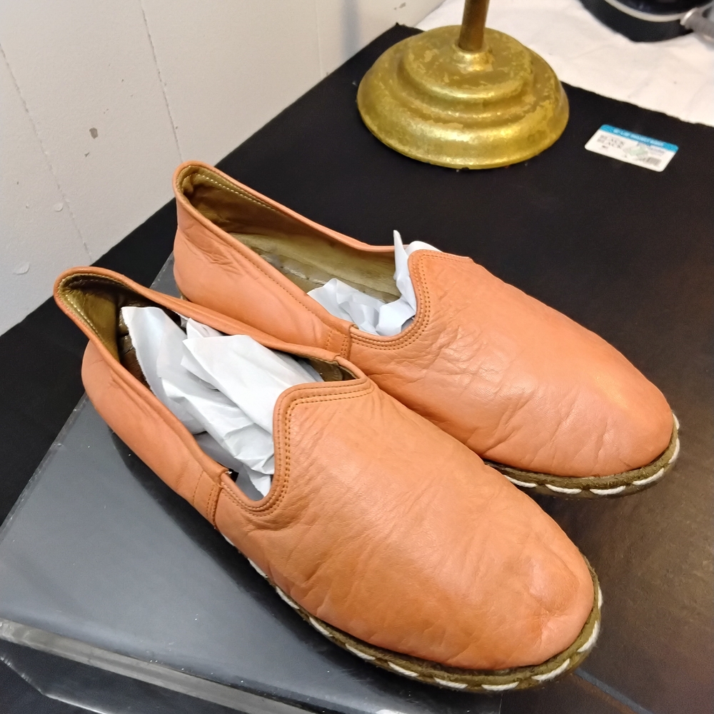 Women's Casual Orange Slip-On Loafers